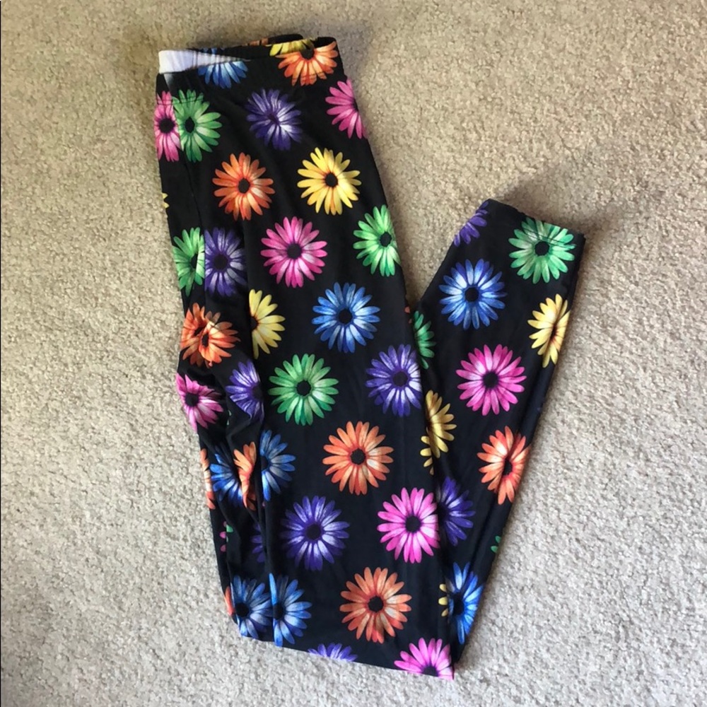 See you Monday electric daisy leggings